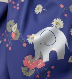 CeLaVi Handsker Og Luffer*Luffer m. Fleece - PU - Skipper Blue m. Blomster
