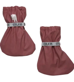 CeLaVi Overtrækssko*Overtrækssko m. Fleece - PU - Rose Brown