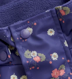 CeLaVi Regntøj*Regndragt m. Fleece - PU - Skipper Blue m. Print