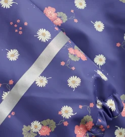CeLaVi Regntøj*Regndragt m. Fleece - PU - Skipper Blue m. Print
