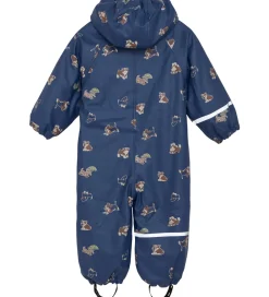 Regntøj-CeLaVi Regndragt m. Fleece - PU - Oceania m. Print