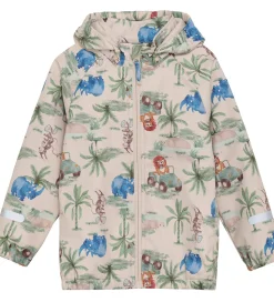 Softshell-CeLaVi Softshelljakke - Dress Blues/Creme m. Elefanter