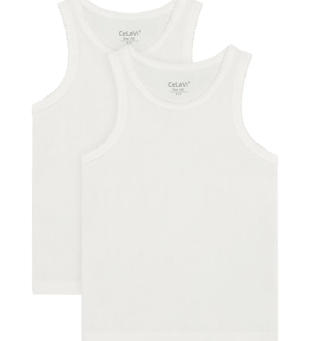 Undertøj|Basis-CeLaVi Undertrøjer - 2-pak - Marshmallow White