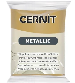 Modellervoks-Cernit Polymer Ler - Metallic - Mørk Guld