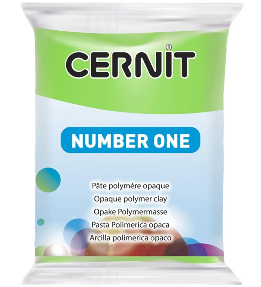 Modellervoks-Cernit Polymer Ler - Number One - Grøn
