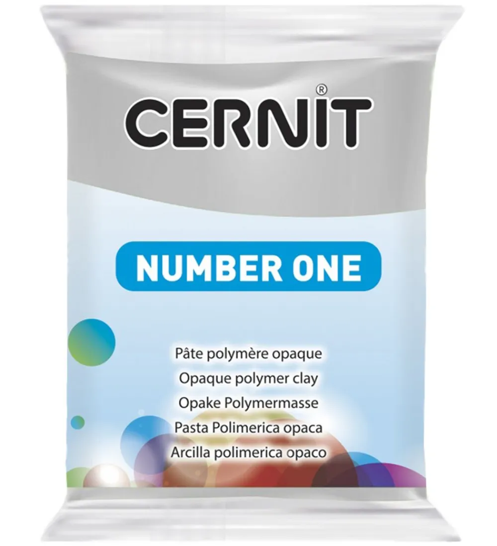 Cernit Modellervoks*Polymer Ler - Number One - Grå