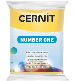Cernit Modellervoks*Polymer Ler - Number One - Gul
