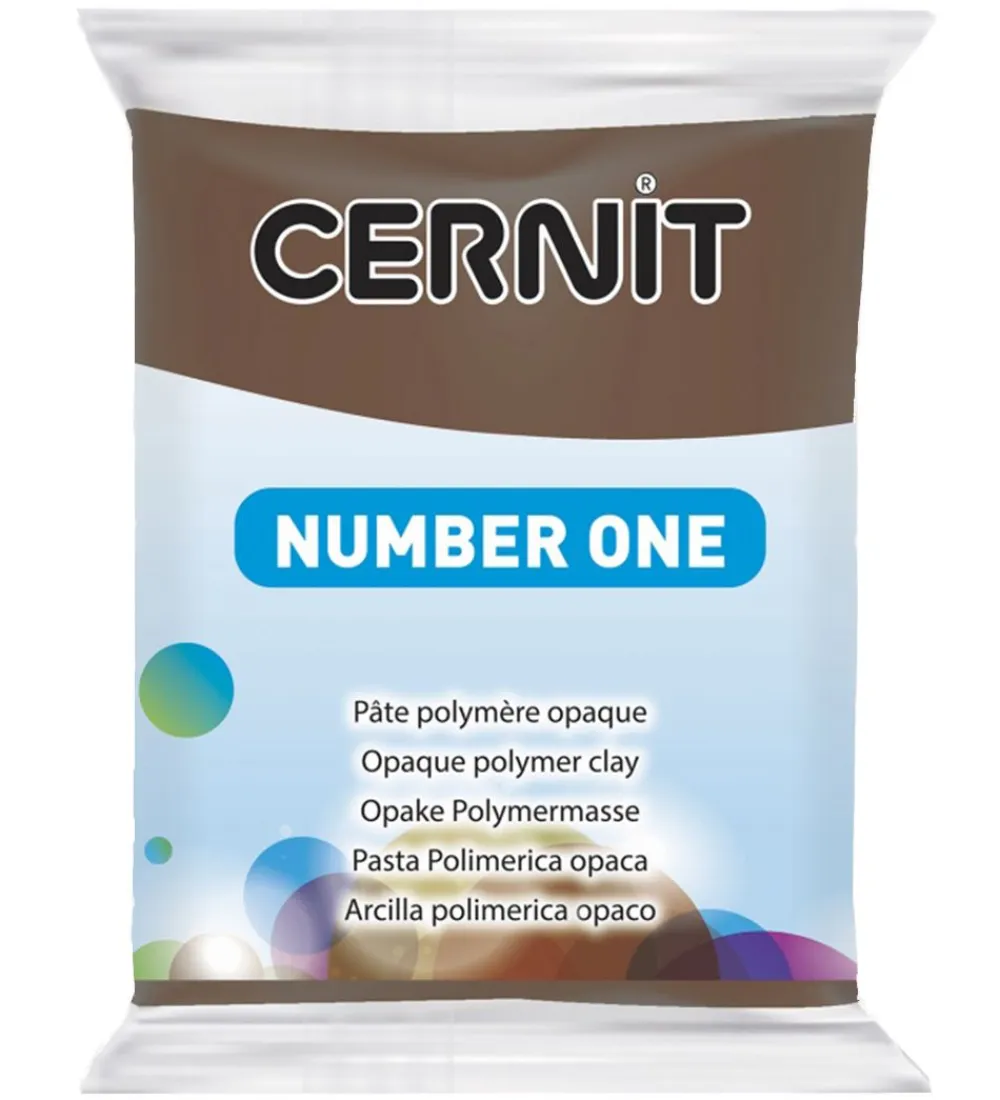 Modellervoks-Cernit Polymer Ler - Number One - Brun