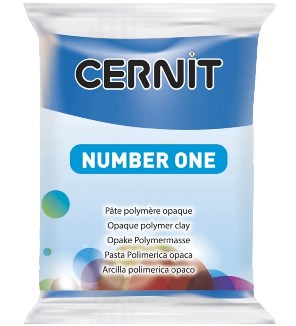 Modellervoks-Cernit Polymer Ler - Number One - Blå