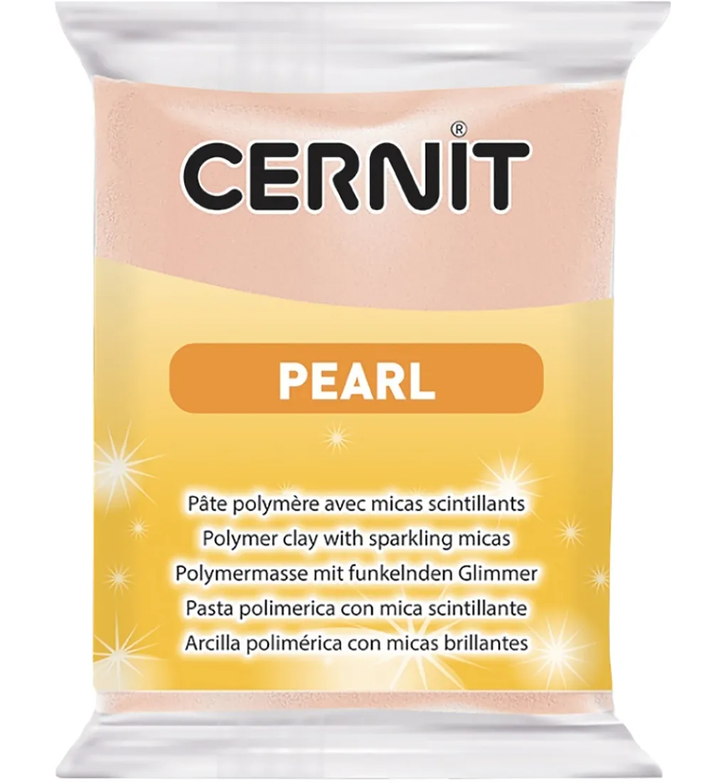 Cernit Modellervoks*Polymer Ler - Pearl - Rosa