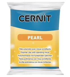 Modellervoks-Cernit Polymer Ler - Pearl - Blå