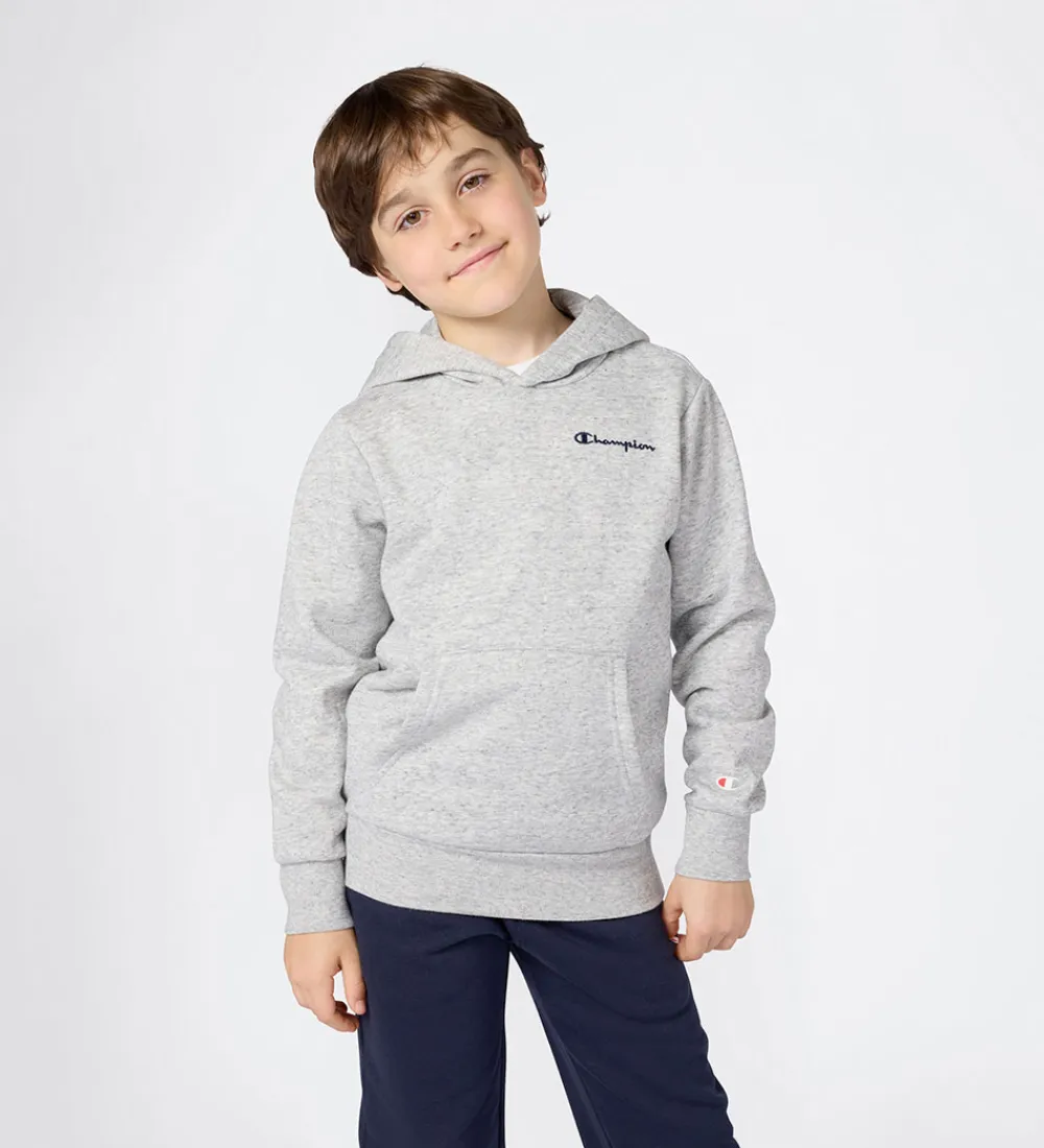 Hættetrøjer-Champion Hættetrøje - New Oxford Grey Melange