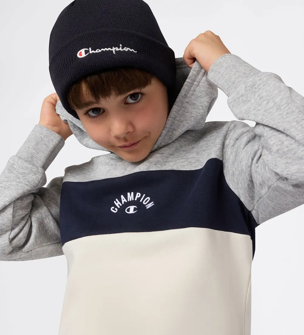 Hættetrøjer-Champion Hættetrøje - New Oxford Grey Melange