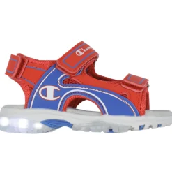 Blinkesko-Champion Sandaler m. Lys - Wave B TD - Blå/Rød