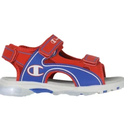 Champion Blinkesko*Sandaler m. Lys - Wave B PS - Blå/Rød