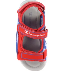 Champion Blinkesko*Sandaler m. Lys - Wave B PS - Blå/Rød
