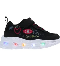 Champion Børnesko Og Babysko|Blinkesko*Sko m. Lys - Funfair Print G TD Low - Sort