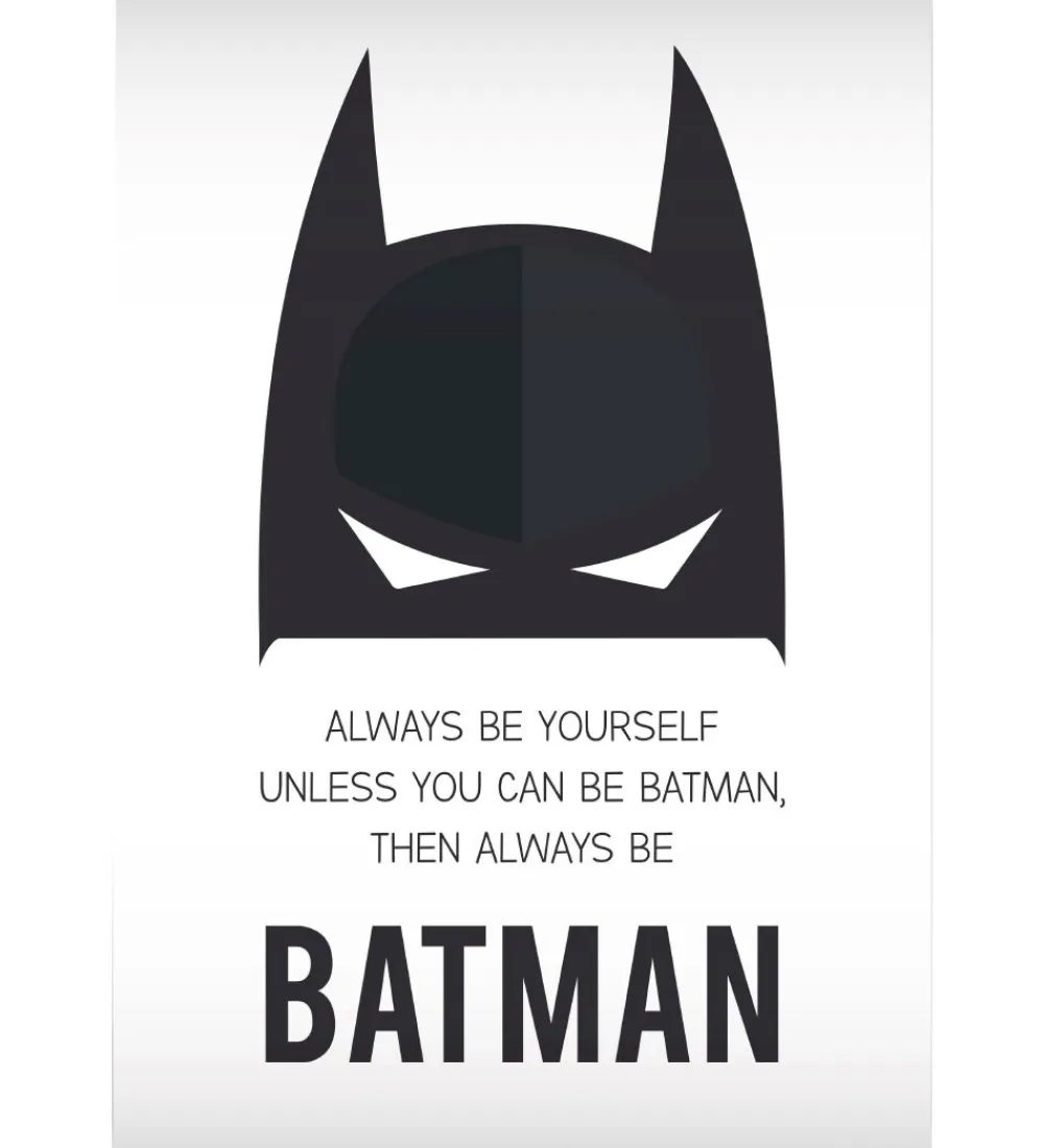 Plakater Og Billeder-Citatplakat Plakat - A3 - Always Be Batman