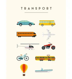 Citatplakat Plakater Og Billeder*Plakat - Børneplakat - Transport - A3