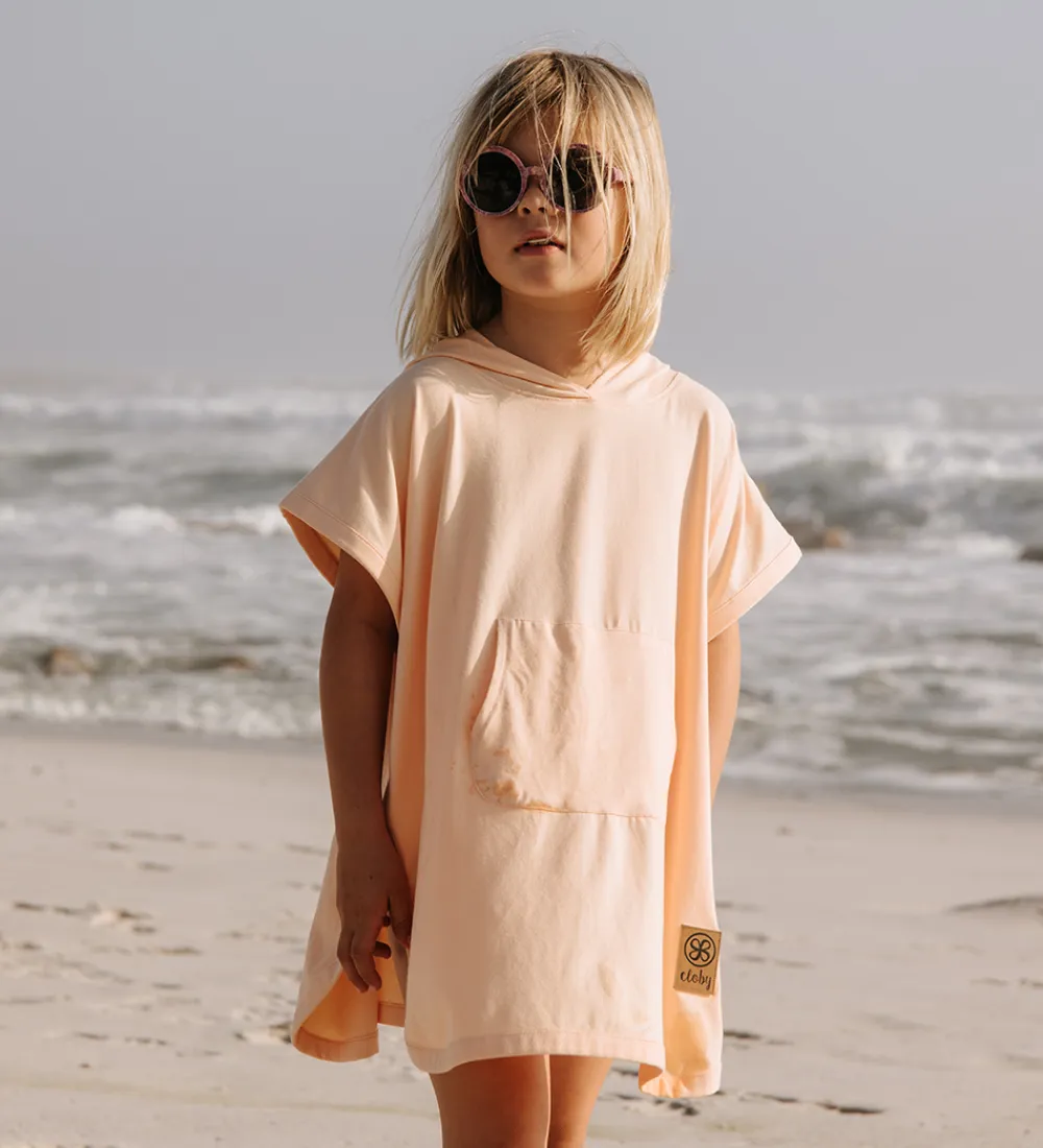 Babyhåndklæde- Og Poncho|Håndklæder-Cloby UV Poncho - UV50+ - Peachy Summer