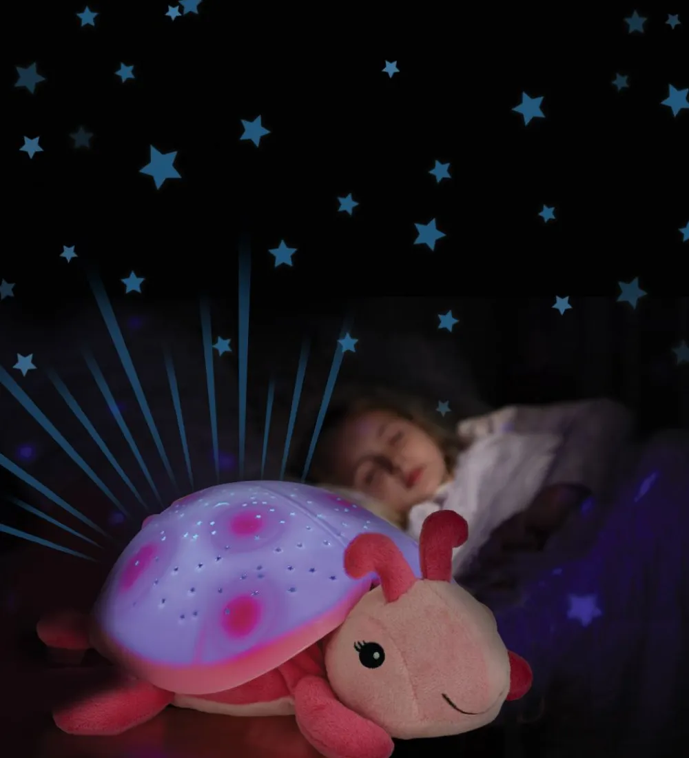 Cloud-B Natlamper*Natlampe - Twilight Ladybug - 24 cm - Rosa