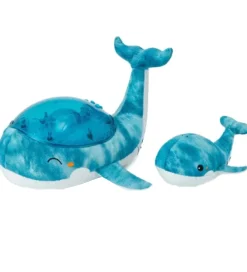 Natlamper|Lamper-Cloud-B Natlampe m. Lyd - Tranquil Whale m. Unge - 30x28x13 cm -