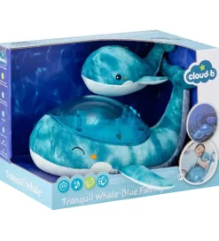 Natlamper|Lamper-Cloud-B Natlampe m. Lyd - Tranquil Whale m. Unge - 30x28x13 cm -