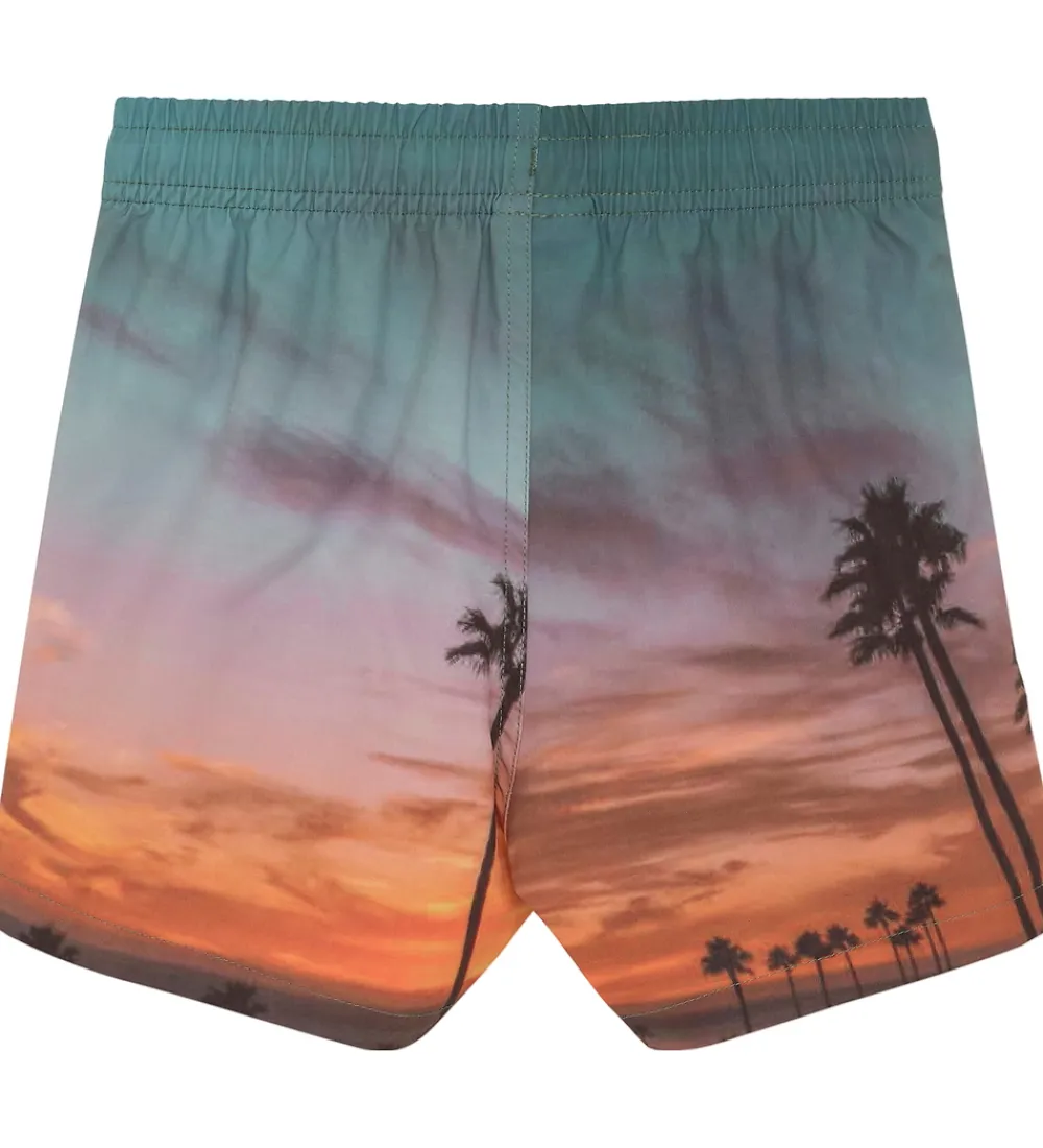 Badetøj-Color Kids Badeshorts - AOP - Orange Pop
