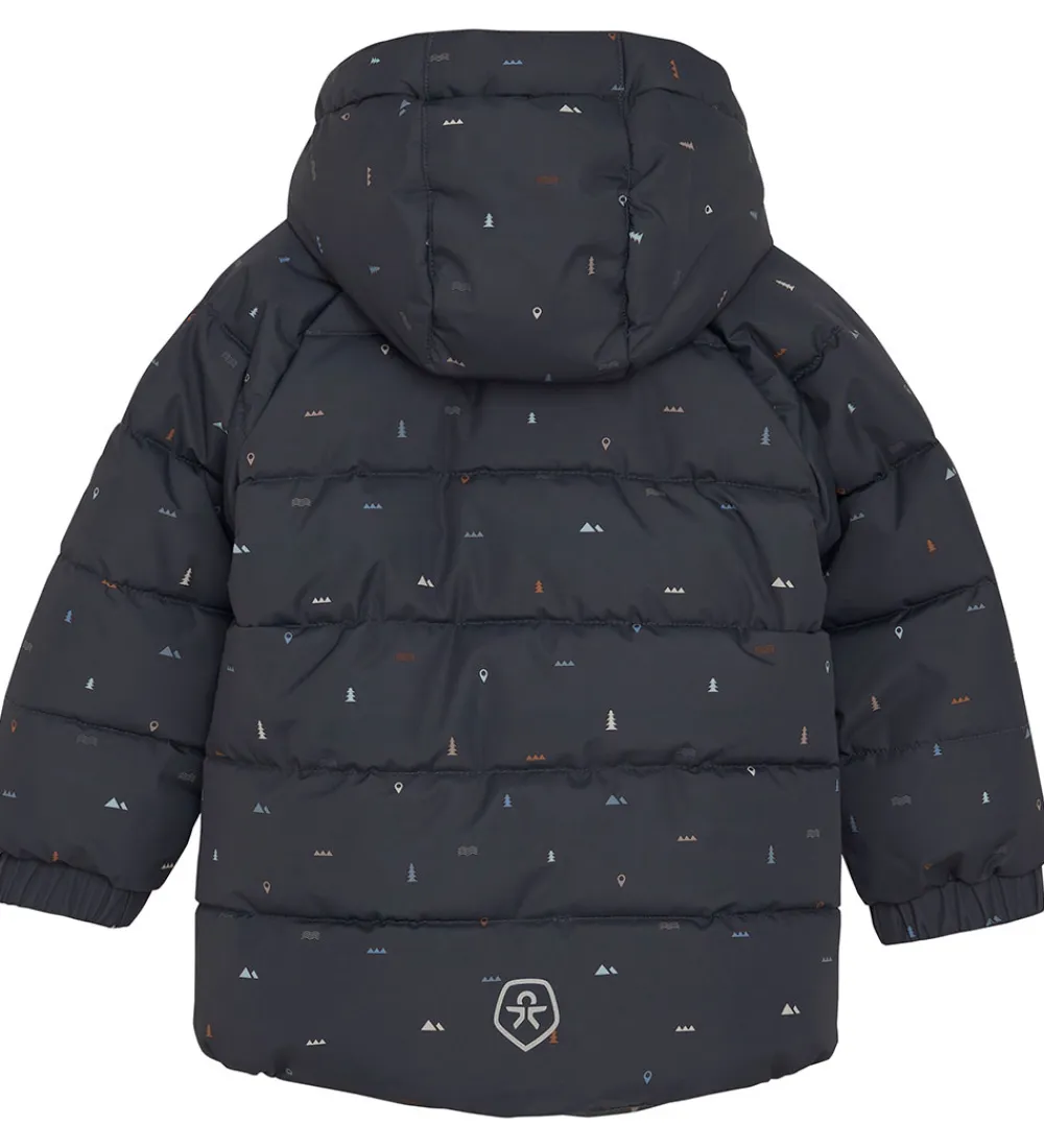 Overgangsjakker|Dunjakker Og Dynejakker-Color Kids Dynejakke - Phantom m. Print