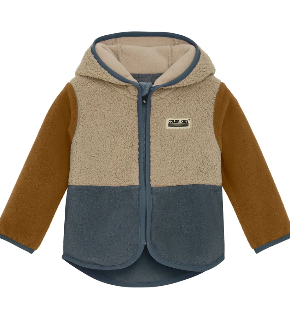 Fleece-Color Kids Fleecejakke - Baby Teddy - Stormy Weather