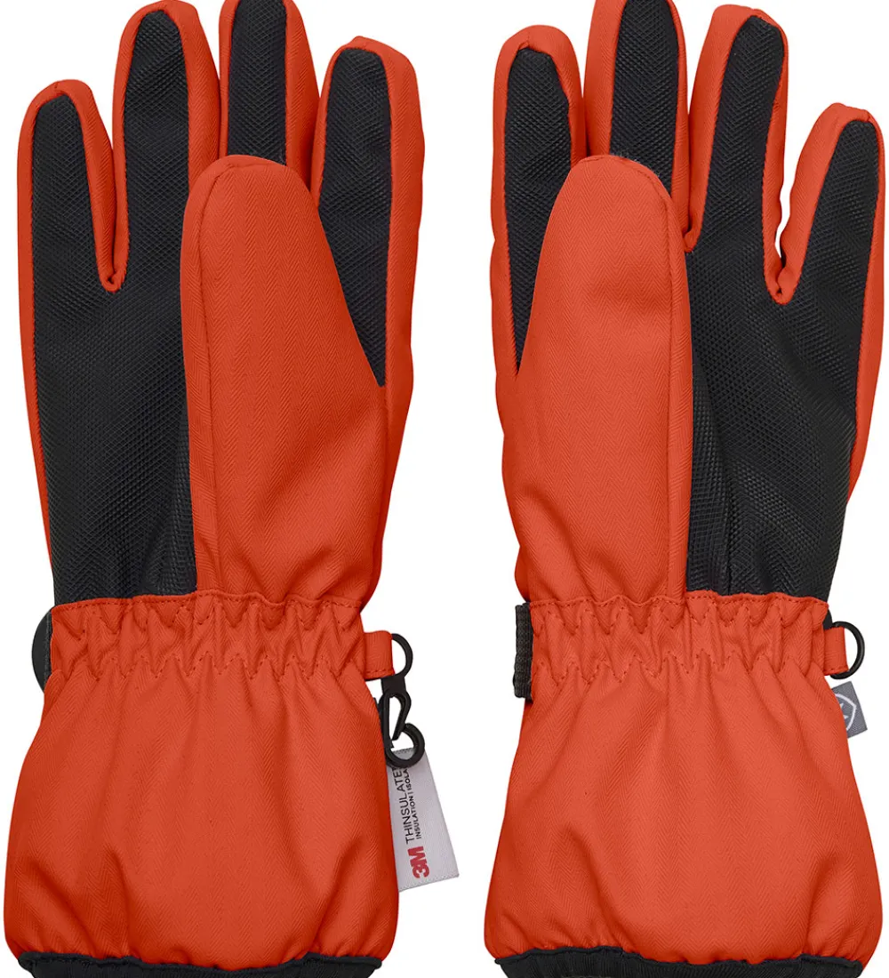 Handsker Og Luffer|Unisex-Tøj-Color Kids Handsker - Tangerine Tango