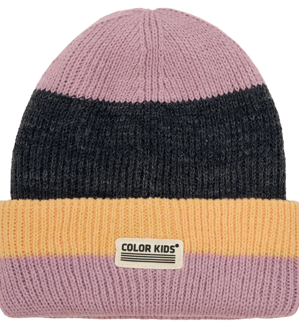 Huer Og Hatte-Color Kids Hue - Uld/Akryl - Strik - Woodrose