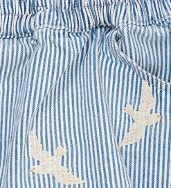 Copenhagen Colors Nederdele*Nederdel - Denim Blue Stripe