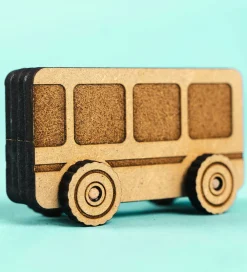 Trælegetøj-Crateit Kreasæt - Town - Træ - Bus Adventures
