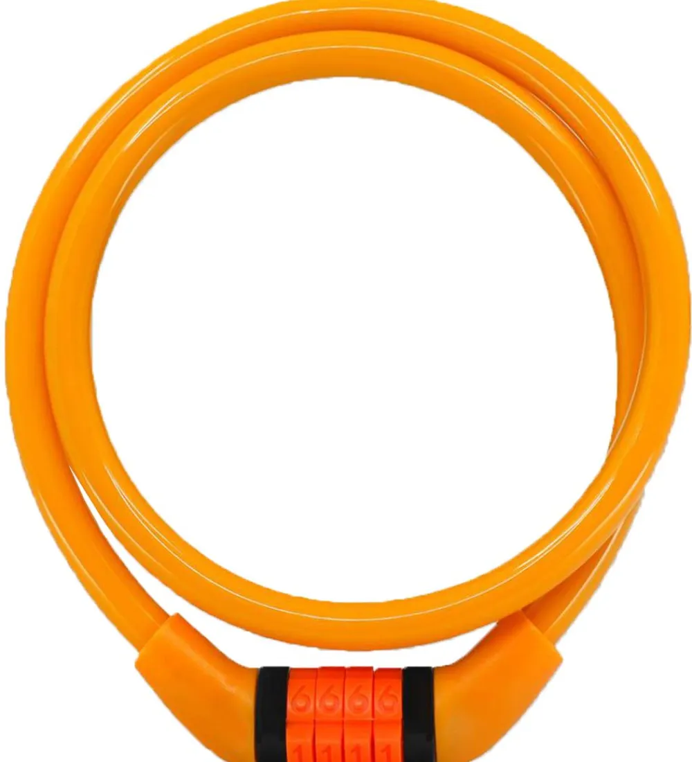 Crazy Safety Cykellåse|Cykellåse*Kodelås - 60 cm - Gul