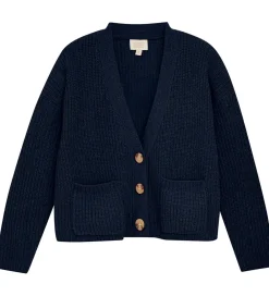 Creamie Striktrøjer*Cardigan - Strik - Black Iris