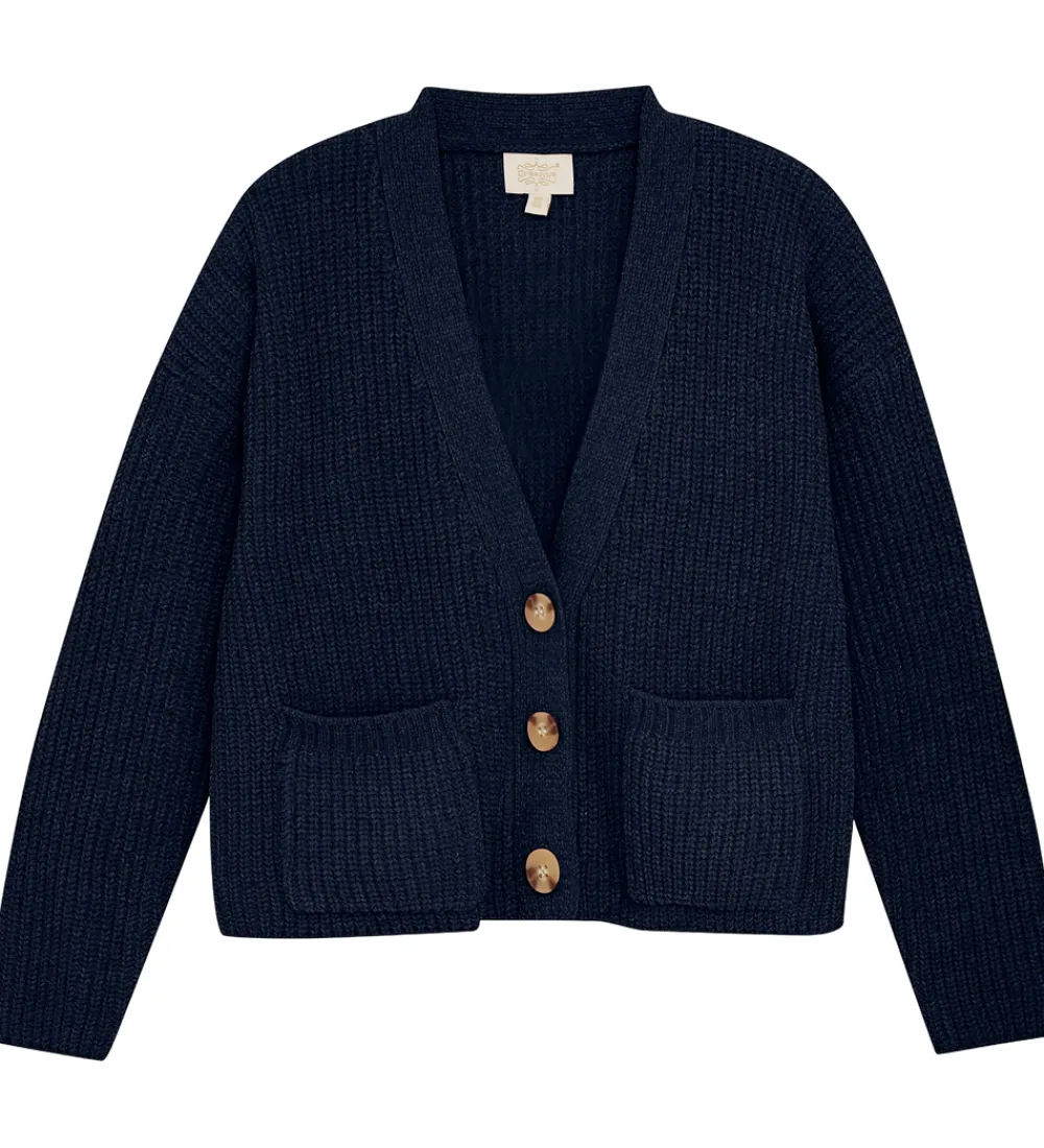 Creamie Striktrøjer*Cardigan - Strik - Black Iris