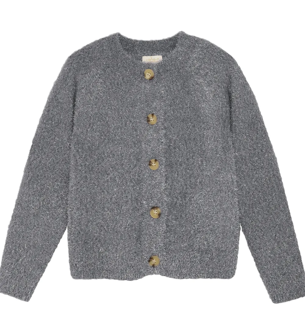 Creamie Striktrøjer*Cardigan - Strik - Glitter - Iron Gate