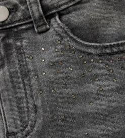 Nederdele-Creamie Nederdel - Light Grey Denim