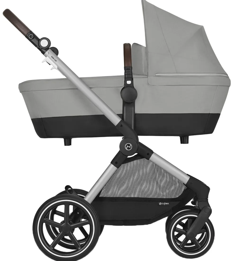 Klapvogne|Barnevognsudstyr-Cybex Klapvogn/Barnevogn - Eos Lux - 2-i-1 - Stone Grey
