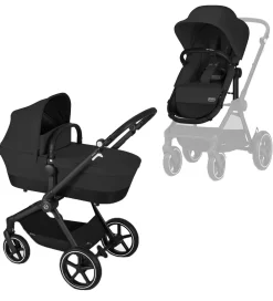 Cybex Klapvogne*Klapvogn/Barnevogn - Eos Lux - 2-i-1 - Moon Black