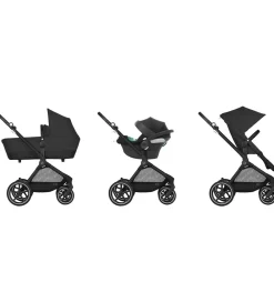 Cybex Klapvogne*Klapvogn/Barnevogn - Eos Lux - 2-i-1 - Moon Black