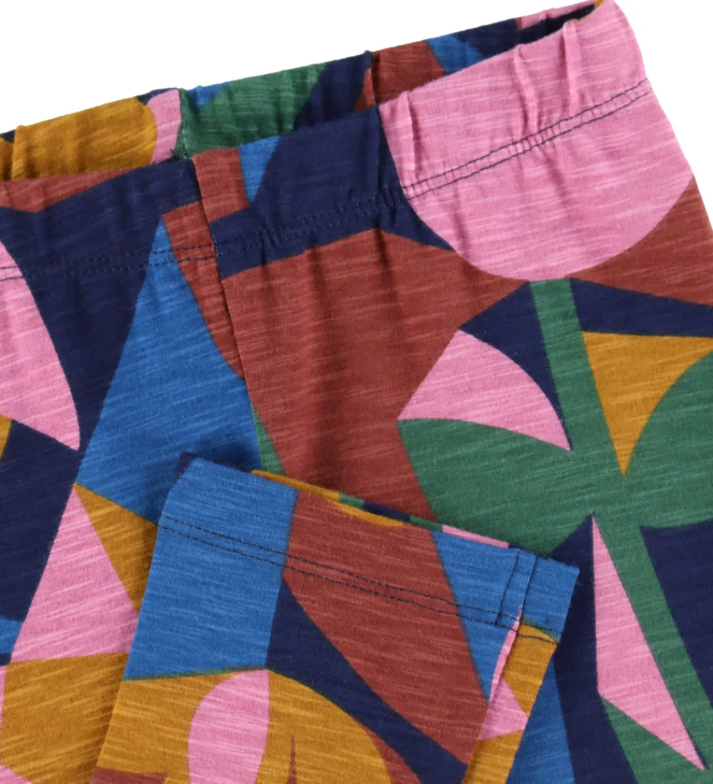 Leggings-Danefæ Leggings - Bomuld/Viskose - Danecheer - Rose Geofleur