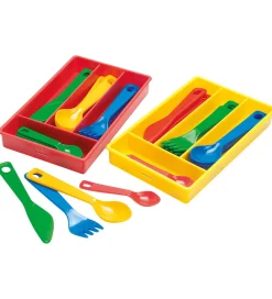Dantoy Legekøkken Og Legemøbel*Bestikkasse - My Little Kitchen - 17 dele - Assorteret