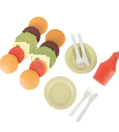 Legemad|Legekøkken Og Legemøbel-Dantoy BIO Plastic Burgersæt - 19 Dele