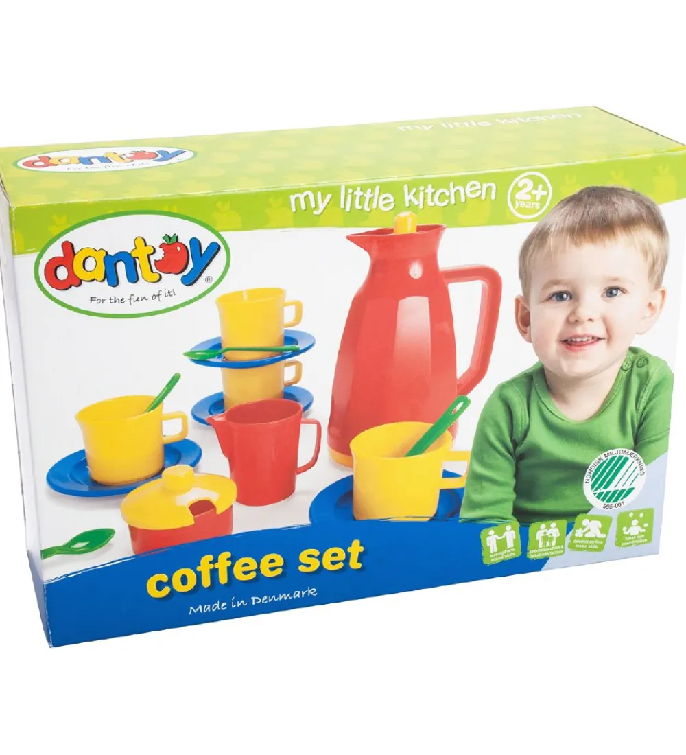 Dantoy Legekøkken Og Legemøbel*Kaffestel - My Little Kitchen - 17 dele