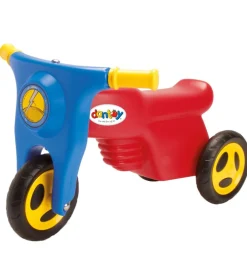 Dantoy Løbecykler*Motorcykel m. Plastikhjul - 58,5 cm - Rød/Blå/Gul