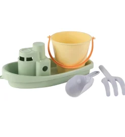 Dantoy Strandlegetøj*Sandsæt - 4 Dele - Skib/Spand - Pastel
