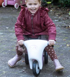 Dantoy Løbecykler*Scooter m. Gummihjul - Rosa/Hvid
