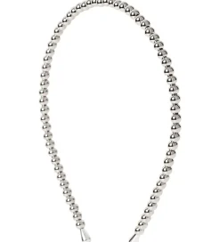 Hårpynt-DAY ET Hårbøjle - Beaded Chrome Slim Hair - Silver